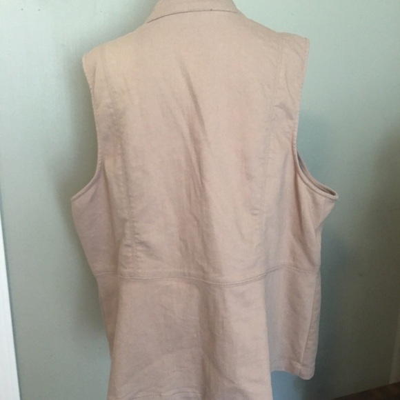 Liz Claiborne 2X casual vest. 2 front pockets. - Picture 4 of 7